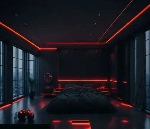 vibrant-5-meters-300k-red-colour-led-strip-light-with-dc-12v-adapter---remote-vibrant-5-meters-300k--benesz.webp