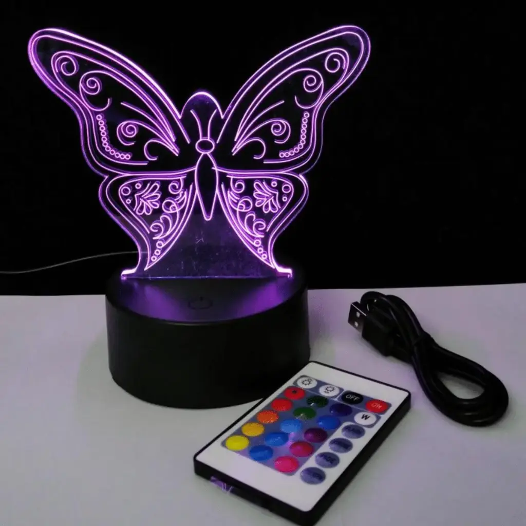 3D NIGHT LIGHT BUTTERFLY