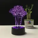 3D NIGHT LIGHT ROSE