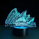 3D NIGHT LIGHT SYDNEY OPERA HOUSE