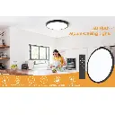 CANMEI 24W ULTRA THIN LED CEILING LAMP-RND BLK