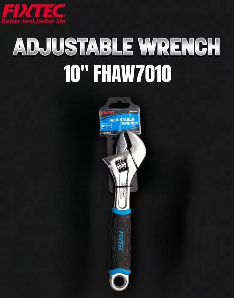 FIXTEC ADJUSTABLE WRENCH 10" FHAW7010 6'S