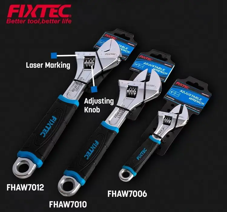 FIXTEC ADJUSTABLE WRENCH 12" FHAW7012 6'S