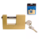 FIXTEC BRASS BLOCK PADLOCK 80MM FLK8003