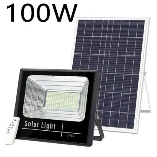 CANMEI SOLAR LED FLOOD LIGHT 100W 12Ah 10'S
