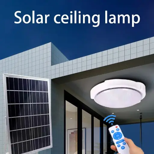 CANMEI SOLAR LED OYSTER CEILING LIGHT 22W 4.5Ah 10'S