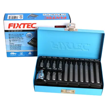 [FHS051015TM ] FIXTEC 1/2" DR TORX BITS SET 15P FHS051015TM 24'S