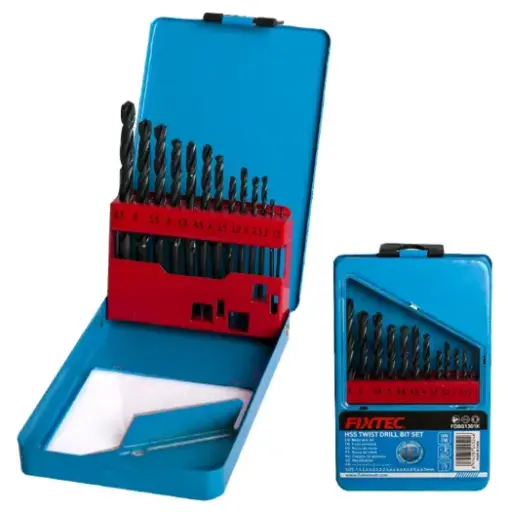 [FDBG1301K] FIXTEC HSS TWIST DRILL BIT SET 13P FDBG1301K 100'S