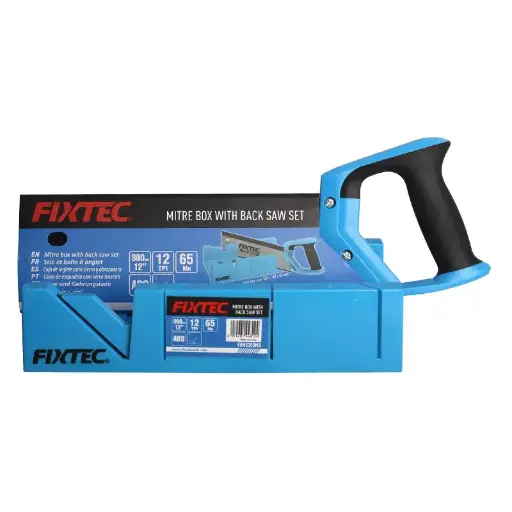 [FHHS300MB] FIXTEC MITRE BOX W/D BACK SAW SET 12" FHHS300MB 20'S