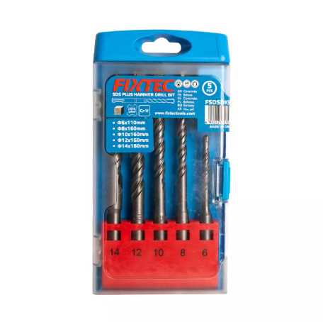 [FSDSDK502] FIXTEC SDS PLUS HAMMER DRILL BIT 5P FSDSDK502 50'S