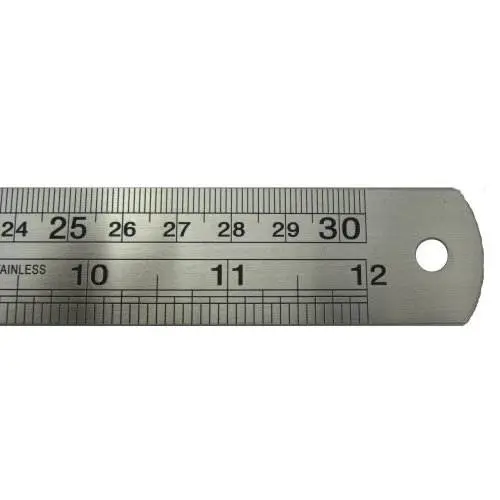 [FHSSR300] FIXTEC STAINLESS STEEL RULER 12" FHSSR300 10'S