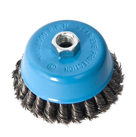 [FWB14100B] FIXTEC WIRE CUP BRUSH WITH NUT 100MM 4" FWB14100B 48'S
