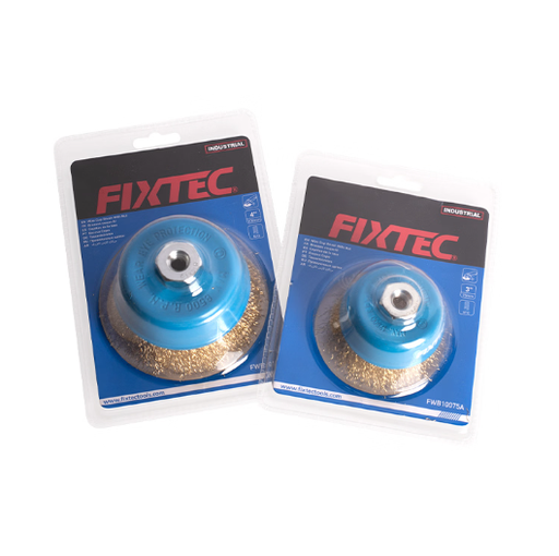 [FWB10075A] FIXTEC WIRE CUP BRUSH WITH NUT 75MM 3" FWB10075A 80'S