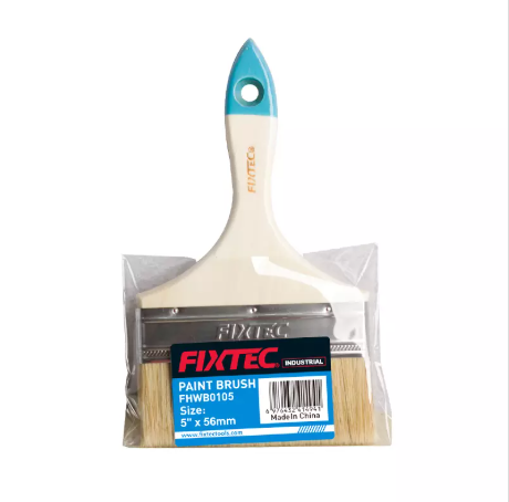 [FHWB0105] FIXTEC WOODEN HANDLE PAINT BRUSH 5" FHWB0105
