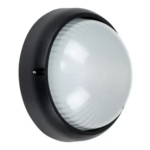 [2601] GIE ROUND  BULKHEAD LAMP 60W BLK 02 2601