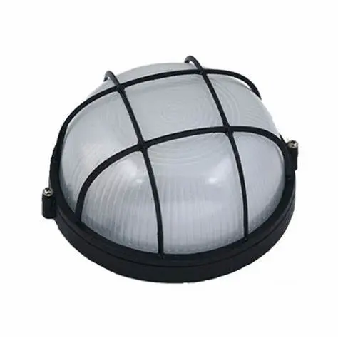 LED BULKHEAD LIGHT ROUND W/D CAGED 13W 10'S